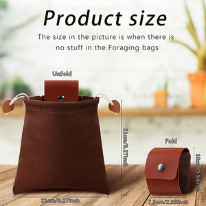 Outdoor Foraging <b>Bag</b> With Interior <b>Compartment</b> Waist Mounted Storage Pouch For Hiking Camping Unisex <b>Multi</b> Color Options - Product Image 3