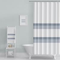 <strong>Best</strong>-<strong>selling</strong> 3D Digital Printing Polyester Waterproof Waffle <strong>Bathroom</strong> Shower <strong>Curtain</strong> 12 Hooks Modern Simple RCSC-05 CN;TIA