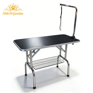 Mesa Plegable Portátil de Acero Inoxidable <span class=keywords><strong>para</strong></span> Peluquerí<span class=keywords><strong>a</strong></span> Canina con Cesta de Almacenamiento <span class=keywords><strong>para</strong></span> <span class=keywords><strong>Perros</strong></span>, Salón, Estética, Escritorio, Uso Doméstico y <span class=keywords><strong>Baño</strong></span> - Product Image 2