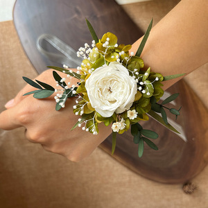 <span class=keywords><strong>Ramilletes</strong></span> de muñeca de <span class=keywords><strong>flores</strong></span> <span class=keywords><strong>preservadas</strong></span> más vendidos para novias y damas de honor para preparativos de bodas y viajes de fotografía de bodas - Product Image 5