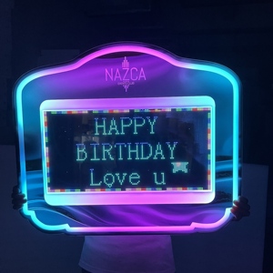 Insegna LED Personalizzabile con Messaggi di Buon Compleanno Controllata da App CE, Presentatore di Bottiglie per Nightclub con Servizio <span class=keywords><strong>VIP</strong></span>, Accessorio per Feste - Product Image 4