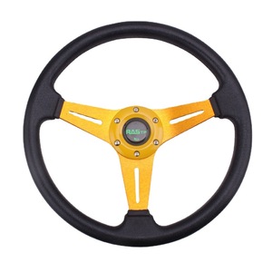 Volante de Carreras RAS TP de 14 Pulgadas (350 mm) Color Dorado para Modificación de Automóviles - Product Image 2