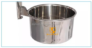 Table <span class=keywords><strong>d</strong></span>'opération vétérinaire hydraulique EUR VET avec plateau en acier inoxydable 304 (1400x600mm), réglage de hauteur 600-1000mm, plateau amovible, bac à <span class=keywords><strong>d</strong></span>échets et 4 roulettes - Product Image 4