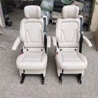 Siège Vito en cuir noir d'origine YLD 2024 pour Mercedes Viano Vito Classe V, pliable sur les modèles W447/Metris/Vito/V250/V300