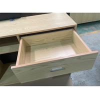 Comptoir de caisse, de réception ou de bar personnalisé, écologique, durable, moderne, en bois d'érable, avec tiroir