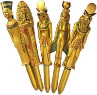 2024 Souvenir Cadeau Égypte Or Stylo Cinq Caractères Égyptiens Cadeau Stylo À Bille