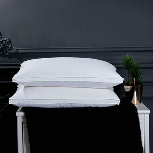 Oreiller de luxe en coton doux et moelleux, alternative au duvet, pour hôtels, avec inserts en plumes et duvet, pour massage du visage – Meilleure vente - Product Image 3