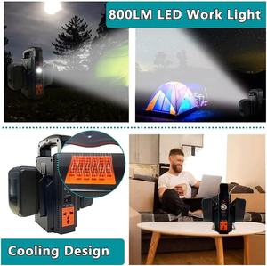 150W Tragbarer Stromversorgungswechselrichter für Makita 18V Akku 2-Kanal Stromgenerator USB-Ladestation - Product Image 5