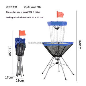 屋外 裏庭 プレー 練習用 ミニ マーカー 折りたたみ式 ディスクゴルフ ターゲット ディスクゴルフバスケットカバー付き フライングターゲット - Product Image 2