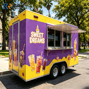 Camion de restauration BBQ personnalisé OEM avec cuisine complète, chariot de nourriture de rue mobile <span class=keywords><strong>à</strong></span> vendre, remorque <span class=keywords><strong>à</strong></span> hot-dogs rapide - Product Image 1