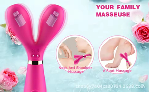 Vibrateur stimulateur clitoridien en silicone en forme de lapin pour femmes, avec fonction de succion, alimentation USB, stimulation du point G et léchage de la langue, jouet sexuel - Product Image 4