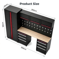 Armoire de rangement d'atelier modulaire professionnelle GATmatic à 11 tiroirs, en fer robuste, organisateur d'outils classique OEM, concessionnaire 4S GS