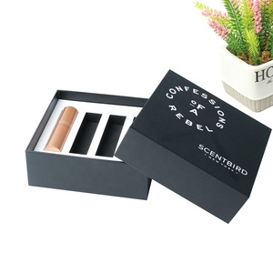 Oem de nuevo diseño de lujo San Valentín pequeño negro Base y tapa de la caja de <span class=keywords><strong>Perfume</strong></span> - Product Image 5