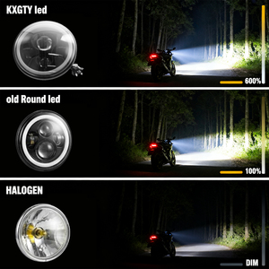 Podofo - Faro LED de 7'' para Motocicleta, Luces Antiniebla de 4.5'', Kit DOT para <span class=keywords><strong>Electra</strong></span> <span class=keywords><strong>Glide</strong></span>, Road King, Street <span class=keywords><strong>Glide</strong></span>, Ultra Classic, OEM - Product Image 4
