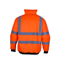 Veste de pluie d'hiver réfléchissante en tissu polyester avec logo personnalisé certifiée EN471
