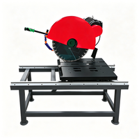 Scie à table à eau de 400 mm avec moteur de 2,2-7,5 kW, tension 220 V/380 V pour la découpe de granit, de briques et de blocs de béton