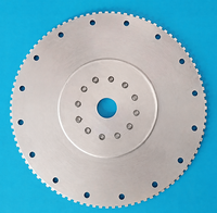 Machine de soudage par points pour tôles en acier au carbone à double tête rotative à fréquence moyenne avec table d'indexage et lame de scie fixe