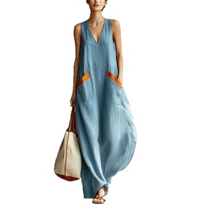 Site de Vêtements pour Femmes Indépendant pour le Commerce Électronique Transfrontalier Europe-Amérique ; <span class=keywords><strong>Style</strong></span> <span class=keywords><strong>Chic</strong></span> Tendance Col en V Bohème - Product Image 5