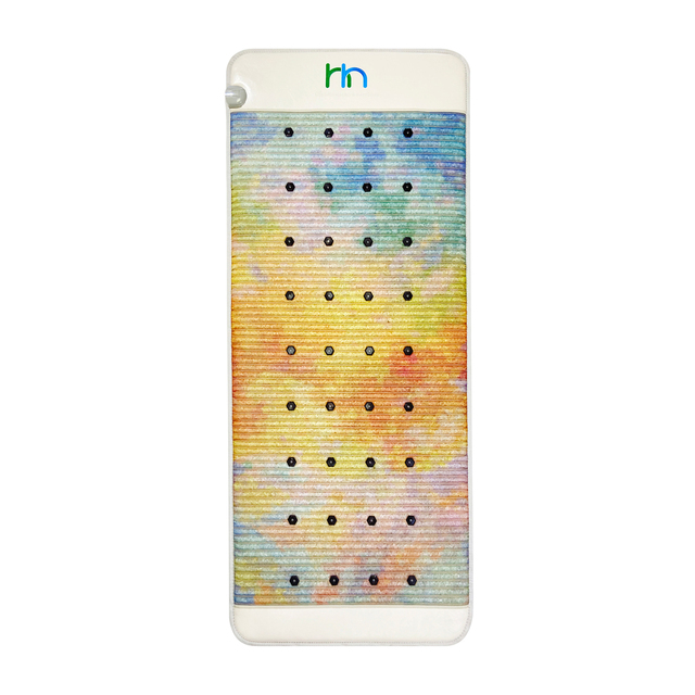 Alleviate EMF Stress 100% Natural Clear Quartz Laser Korea Red Photon Light Mattress Chakra Color Crystal Mats