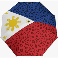 Parapluie pliant entièrement automatique de haute qualité, série drapeaux à thème campagnard, au design robuste et épaissi, Philippines