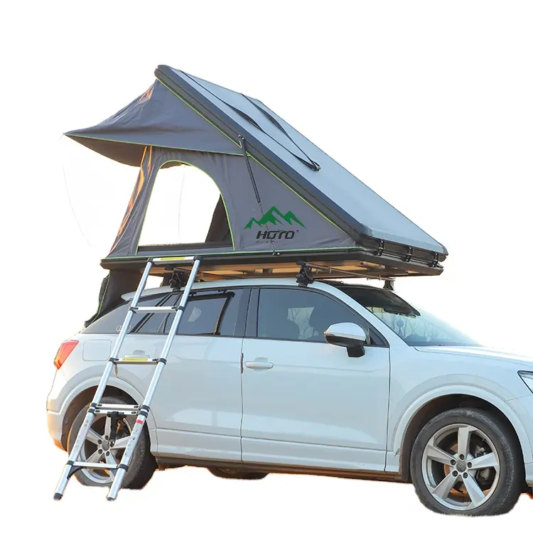 جديد HOTO 2024 معدات السفر والتخييم ذات هيكل صلب خيام سقف السيارة خيمة تخييم بالطاقة الشمسية
