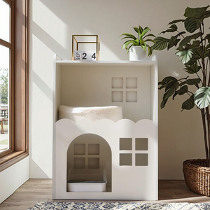 Maison d'arbre de condo de chat en bois moderne de haute qualité écologique <span class=keywords><strong>avec</strong></span> motif animal - Product Image 6