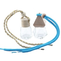Vide 5ml 8ml 10ml 12ml 15ml 17ml bouchon en bois verre voiture désodorisant suspendu bouteille de parfum parfum bouteille diffuseur