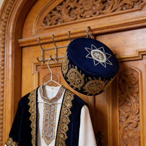 Exquisita Gorra Fila Gobi, Sombrero Hecho a Mano de Primera Calidad para Eventos Culturales y Religiosos - Product Image 2