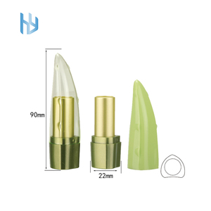 En Stock, envases de tubos de lápiz labial de aloe vera, tubos de lápiz labial verde vacíos puros, frescos y húmedos, Etiqueta Privada - Product Image 3