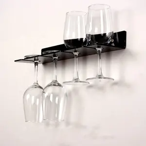 מותאם אישית יין זכוכית מתלה Stemware מחזיק יין זכוכית ארגונית משקפיים אחסון קולב עבור בר מטבח