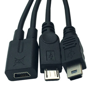Cable de Carga Mini USB 5p Hembra a Mini 5p Macho y Divisor Micro 5p Macho para Grabadora de Coche y Navegación - Product Image 4