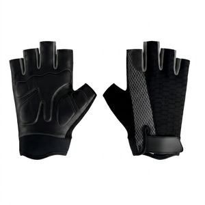 Guantes de Gimnasio con Agarre de PU y Hebilla para Levantamiento de Pesas, Logotipo Personalizado, Unisex, Venta al Por Mayor, MOQ Bajo de Fábrica - Product Image 1