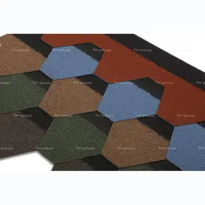 Kit de construction de bonne qualité, matériaux de ponçage américain en basalte, couleurs mélangées, pour toit de Villa, vente en gros, bon marché, - Product Image 1
