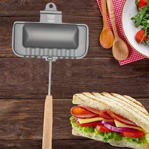 Molde para sándwiches al por mayor, bandeja antiadherente de doble cara, sartén plegable para desayunos, utensilio de cocina para hacer panqueques - Product Image 1