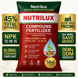 Fertilizante Compuesto de Sulfato de Potasio NPK 12-18-<span class=keywords><strong>15</strong></span> Granular de Liberación Rápida, Precio Competitivo, Venta Caliente - Product Image 1