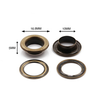 Fournitures de quincaillerie en gros 24 #   Œillets métalliques de 10 mm pour sacs à main et vêtements, œillets métalliques personnalisés