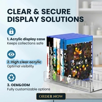 Support de Stockage Multimédia Portable Universel Transparent à 12 Emplacements pour CD/DVD, Robuste, Vente en Gros, pour PlayStation 5