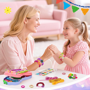 Kit de fabrication de bracelets d'amitié <span class=keywords><strong>pour</strong></span> enfants, ensemble de jouets <span class=keywords><strong>pour</strong></span> la création de bracelets, cadeaux <span class=keywords><strong>pour</strong></span> enfants, kit de fabrication de bracelets <span class=keywords><strong>pour</strong></span> filles - Product Image 6