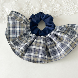 ยางรัด<span class=keywords><strong>ผม</strong></span>ลายสก็อต<span class=keywords><strong>ย้อน</strong></span><span class=keywords><strong>ยุค</strong></span>ขนาดใหญ่แบบขายส่ง สไตล์หวาน ผ้าคอตตอนเนื้อนุ่ม สำหรับผู้หญิง - Product Image 5