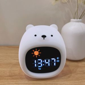 Horloge d'apprentissage du sommeil en gros avec affichage LED <span class=keywords><strong>Soleil</strong></span> Lune, machine à sons apaisants et veilleuse numérique pour bébés et enfants - Product Image 3