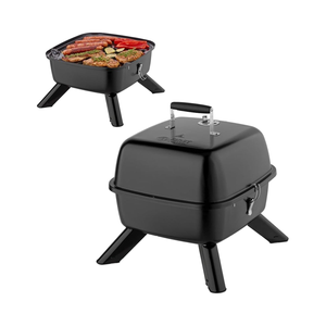 TZS First Austria Bouilloire électrique 2-en-1 2000 Watts Charbon de bois électrique <span class=keywords><strong>hybride</strong></span> compact pour balcon <span class=keywords><strong>Barbecue</strong></span> Assemblage facile - Product Image 1