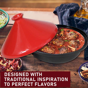 Dia 25cm 10 "Pouces <span class=keywords><strong>Fonte</strong></span> Marocaine <span class=keywords><strong>Fonte</strong></span> <span class=keywords><strong>Tajine</strong></span> Pots <span class=keywords><strong>Fonte</strong></span> <span class=keywords><strong>Tajine</strong></span> - Product Image 6