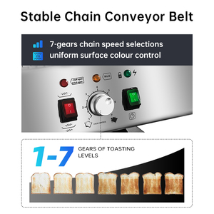 Heavybao điện thép không gỉ bánh mì Lò nướng bánh mỳ với kỹ thuật số hẹn giờ cho thương mại & khách sạn sử dụng - Product Image 3