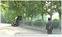 Mobile Security Razor Barbed Wire Barrier Solve Emergency Problems
