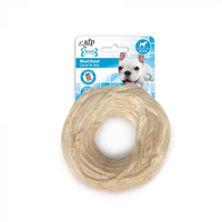 Jouets à mâcher pour chien en bois en forme de beignet, saveur beurre de cacahuète, pour mâcheurs moyens, AFP