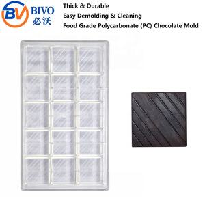 Molde para Bombones Mini Popular, Personalizado con Logotipo, Molde Cuadrado Delgado de Policarbonato para Chocolate - Product Image 1