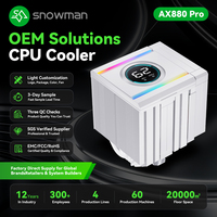 Enfriador de Doble Torre con Espejo Superior ARGB, Rodamiento Fluido, 50000 Horas, 280W, para Vendedores Minoristas de Tiendas en Línea con Logotipo Personalizado, Listo para OEM