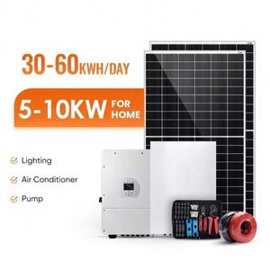 Panneaux solaires Jinko nouveauté 5KW 10KW 15KW 20KW 25KW 30KW système de panneaux solaires <span class=keywords><strong>pour</strong></span> maisons <span class=keywords><strong>220V</strong></span> Kits de système de stockage d'énergie <span class=keywords><strong>solaire</strong></span> - Product Image 1