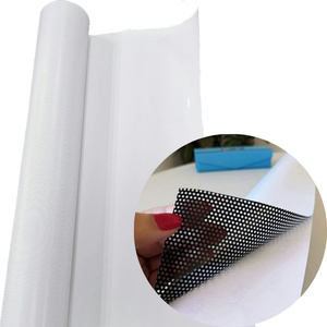 Película perforada de PVC de visión unidireccional Premium, escaparates comerciales, pantallas de privacidad, vidrio promocional con respaldo adhesivo brillante - Product Image 1