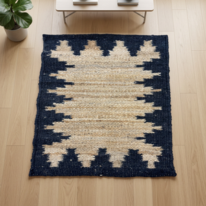 Handwoven Boho Sunburst Jute <b>Rug</b> Natural Sunburst Jute Area <b>Rug</b> Bohemian Handwoven Jute <b>Rug</b> <b>Rustic</b> Geometric Jute Floor <b>Rug</b> - Product Image 2